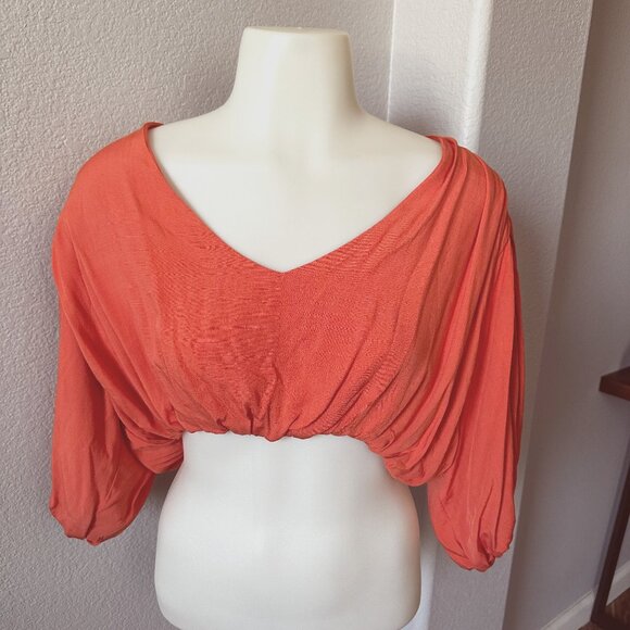 Open Back Crop Top - Size Small - Picture 2 of 6